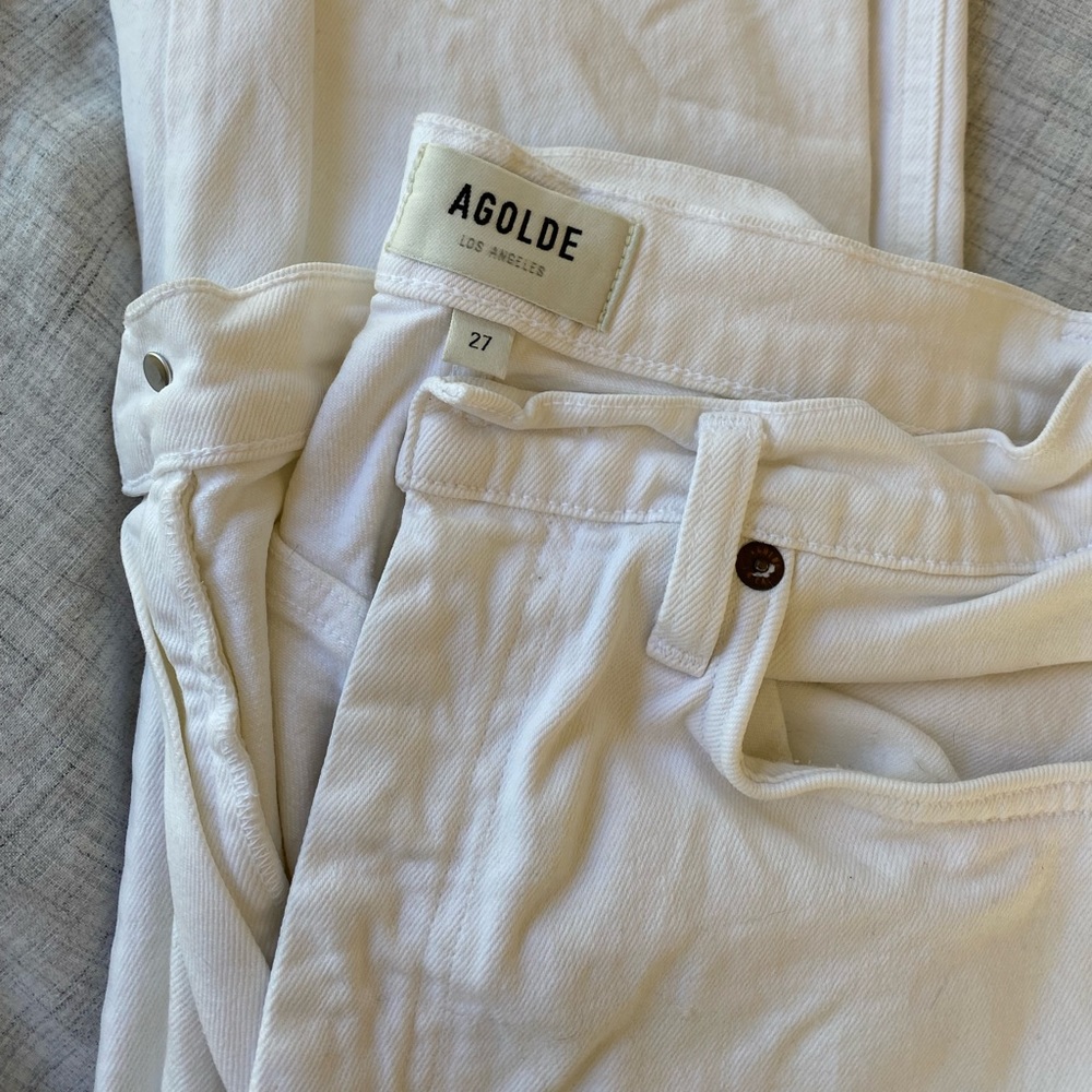 AGOLDE | WHITE BOOT LEG JEAN | SZ 27